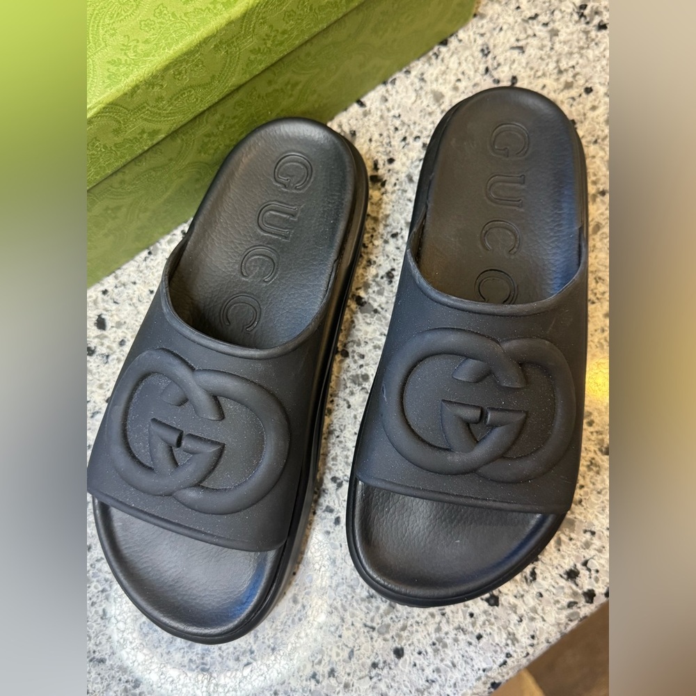 Gucci Platform Slides - Picture 2 of 6